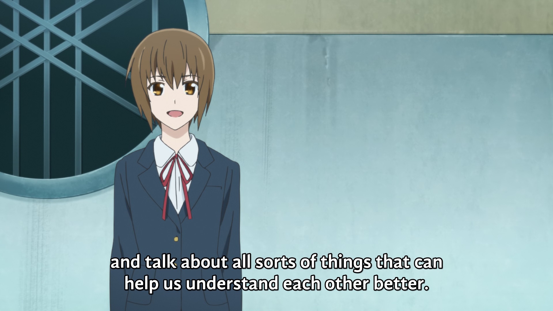 "and talk about all sorts of things that can help us understand each other better."