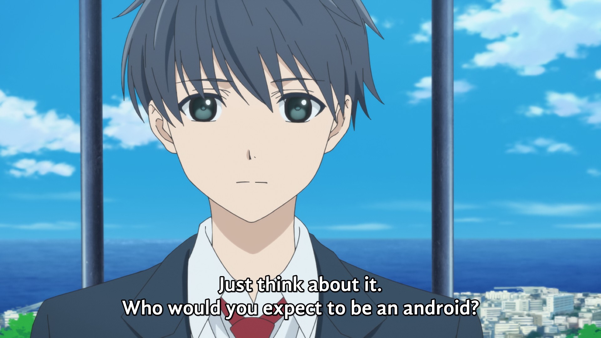 "Just think about it. Who would you expect to be an android?"
